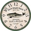 Laurel_Wreath_Salmon_Wall_Clock